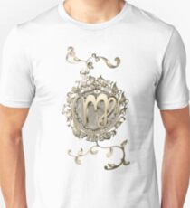 Virgo Floral Zodiac Design BRONZE Unisex T-Shirt