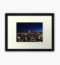 Empire State Building in New York City Framed Print