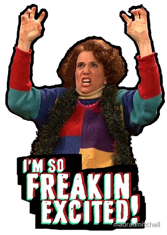 Kristen Wiig So Freakin Exited Saturday Night Live Sketch By Madradmitchell Redbubble 