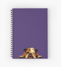 Englische Bulldogge - faules Tier Spiralblock