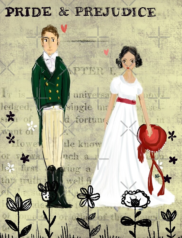 Mister Darcy and Miss Bennet by greenrainart