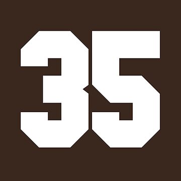 5 Number Cleveland Sports Five Brown Jersey Sticker for Sale by  HelloFromAja