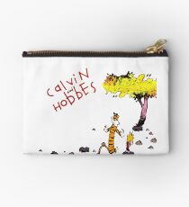 Playing with best friend Calvin and Hobbes Studio Pouch