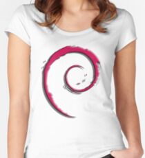 Debian Logo Women's Fitted Scoop T-Shirt