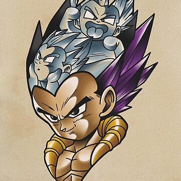 Evil Vegeta (Dragon Ball) Tattoo Design – Tattoos Wizard Designs