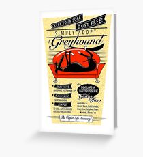 Simply Adopt a Greyhound Greeting Card