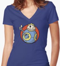 Ballout Women's Fitted V-Neck T-Shirt