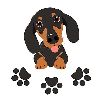 Happy Dachshund Sausage Dogs Pet Mat for Sale by Lulupainting