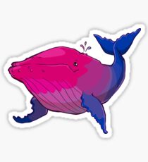 Bisexuwhale - no text Sticker