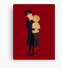 Put me down, Sherlock Canvas Print