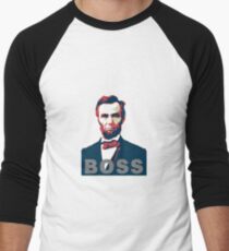 Abraham Lincoln Boss Men's Baseball ¾ T-Shirt