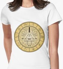 Gravity Falls Bill Cipher Wheel Women's Fitted T-Shirt