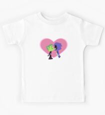 Beastboy x Raven kiss Kids Tee