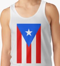 Puerto Rico Flag Banner Tank Top