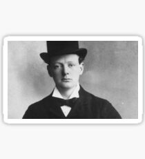 Historical Hipsters - Winston Churchill Sticker