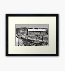 Barn along a Country Road Framed Print