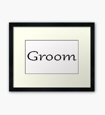 Groom Framed Print