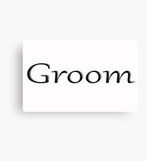 Groom Canvas Print