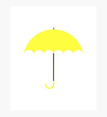 Gelber Regenschirm Fotodruck
