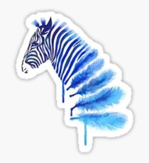 Aquarell Zebra Sticker