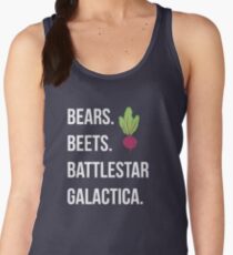 Bears. Beets. Battlestar Galactica. - The Office Women's Tank Top