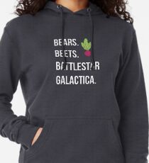 Bears. Beets. Battlestar Galactica. - The Office Lightweight Hoodie