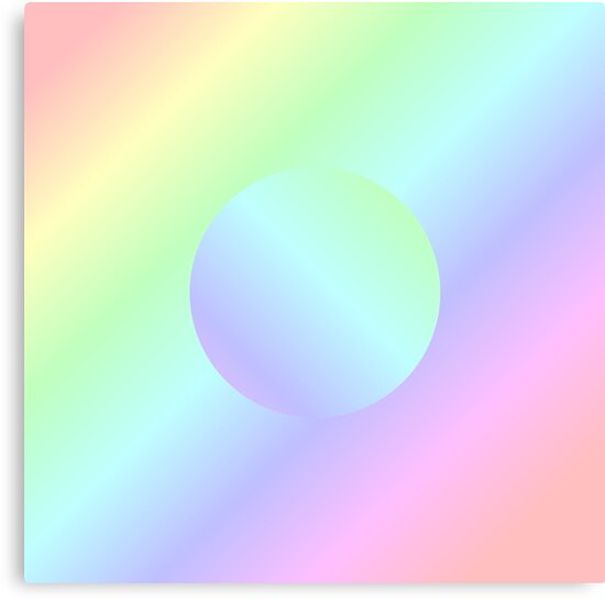 "Pastel Rainbow Aesthetic :^)" Canvas Print by TealGlow | Redbubble