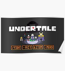 Póster Undertale design | Caracteres