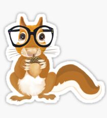 A bit of Squirrel Fun Sticker