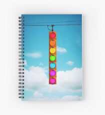 Rainbow Traffic Light Spiral Notebook