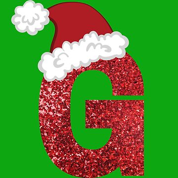 Sparkly Christmas Letter B Sticker for Sale by LiveAndGlow