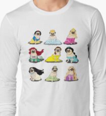 Pug Princesses Version 2 Long Sleeve T-Shirt