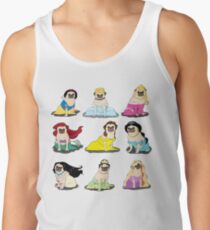 Camisetas de tirantes para hombre Pug Princesses Version 2
