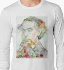 CHARLES DICKENS - watercolor portrait.2 Long Sleeve T-Shirt