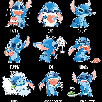 stitch people gift for fans happy and cute Leggings for Sale by