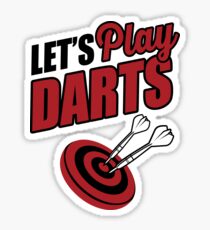 Let's play darts Sticker