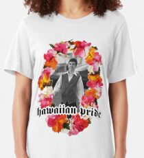 Elvis Presley Aloha From Hawaii Hang Loose Hand Symbol Lei Tee Shirt S-3XL