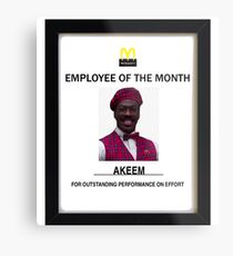 Employee of the month Metal Print
