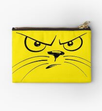 Angry Yellow Kitty Gesicht Studio Clutch