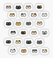 Neko Atsume Kitty Sammler Katze Gesichter Sticker