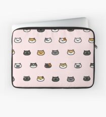Neko Atsume Kitty Collector Cat Faces Laptop Sleeve