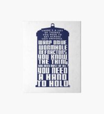 You need a hand to hold - Dr Who Art Board