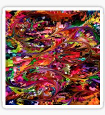 modern composition 34 by rafi talby Sticker