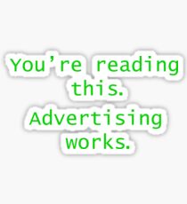 Advertising Works Sticker