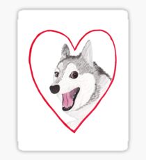 Love Dog Sticker