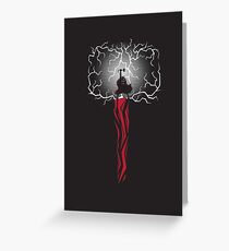 Might of Mjolnir Greeting Card