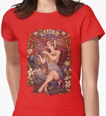 Gamer Mädchen Nouveau Tailliertes T-Shirt für Frauen