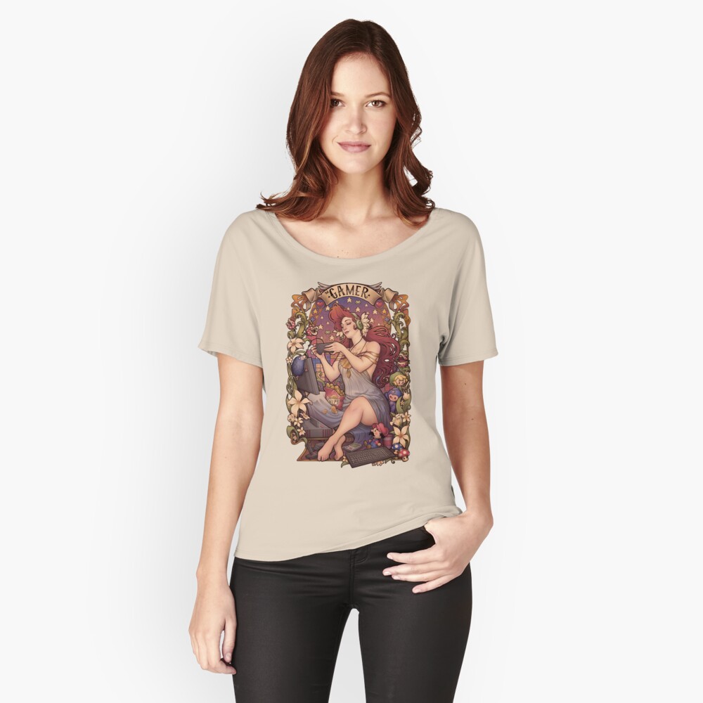 Gamer girl Nouveau Relaxed Fit T-Shirt
