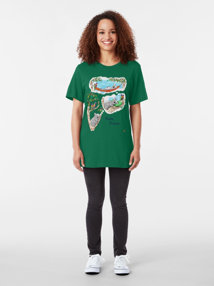 Alternate view of What do Koalas dream about? Slim Fit T-Shirt