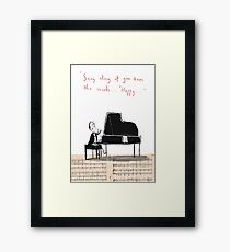 "Sing along if you know the words..." Framed Print